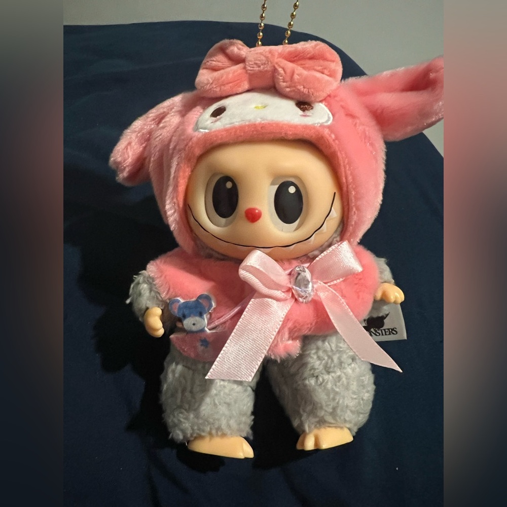My Melody Plush Outfit for 6–7in LaBuBu Dolls (Doll Not Included)